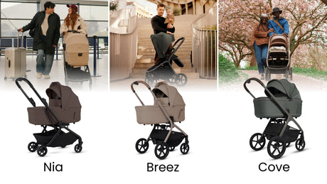 Comparing the Silver Cross Nia, Breez and Cove. Which is right for you?