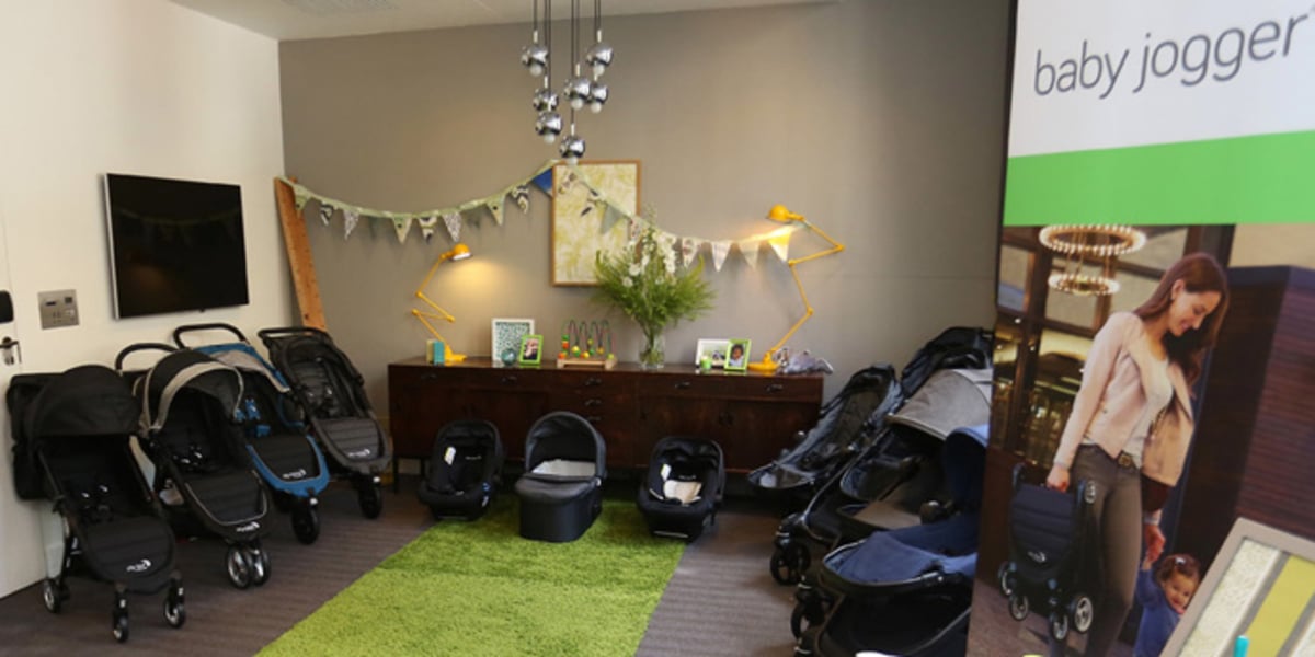 Excitement at the Baby Jogger Event for the City Tour Stroller Release