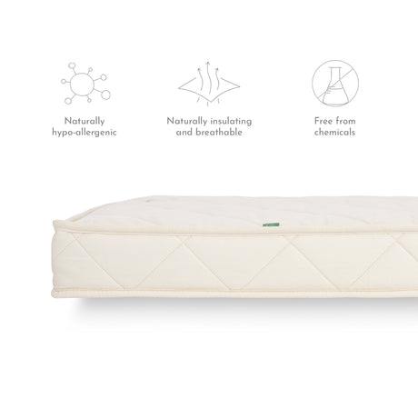 Little Green Sheep Natural Dual-Sided Pocket Sprung Cot Mattress - 60x120cm