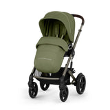 Cybex Talos S Lux Carrycot Travel System with Cloud T Car Seat & ISOFIX Base - Moss Green
