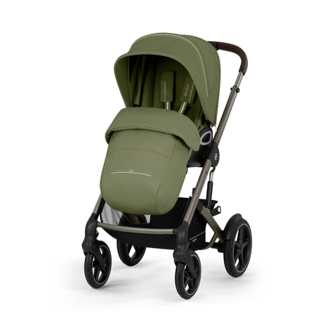 Cybex Talos S Lux Newborn Nest Travel System with Cloud G Car Seat & ISOFIX Base - Moss Green