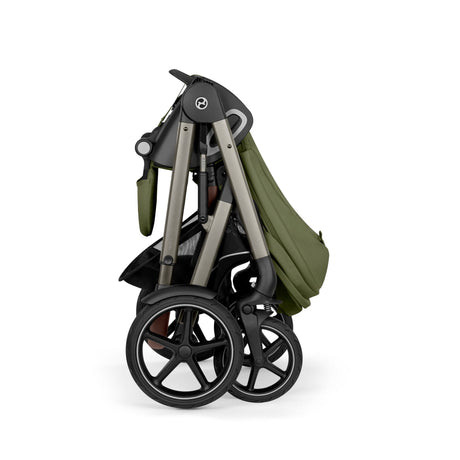 Cybex Talos S Lux Newborn Nest Travel System with Cloud T Car Seat & ISOFIX Base - Moss Green