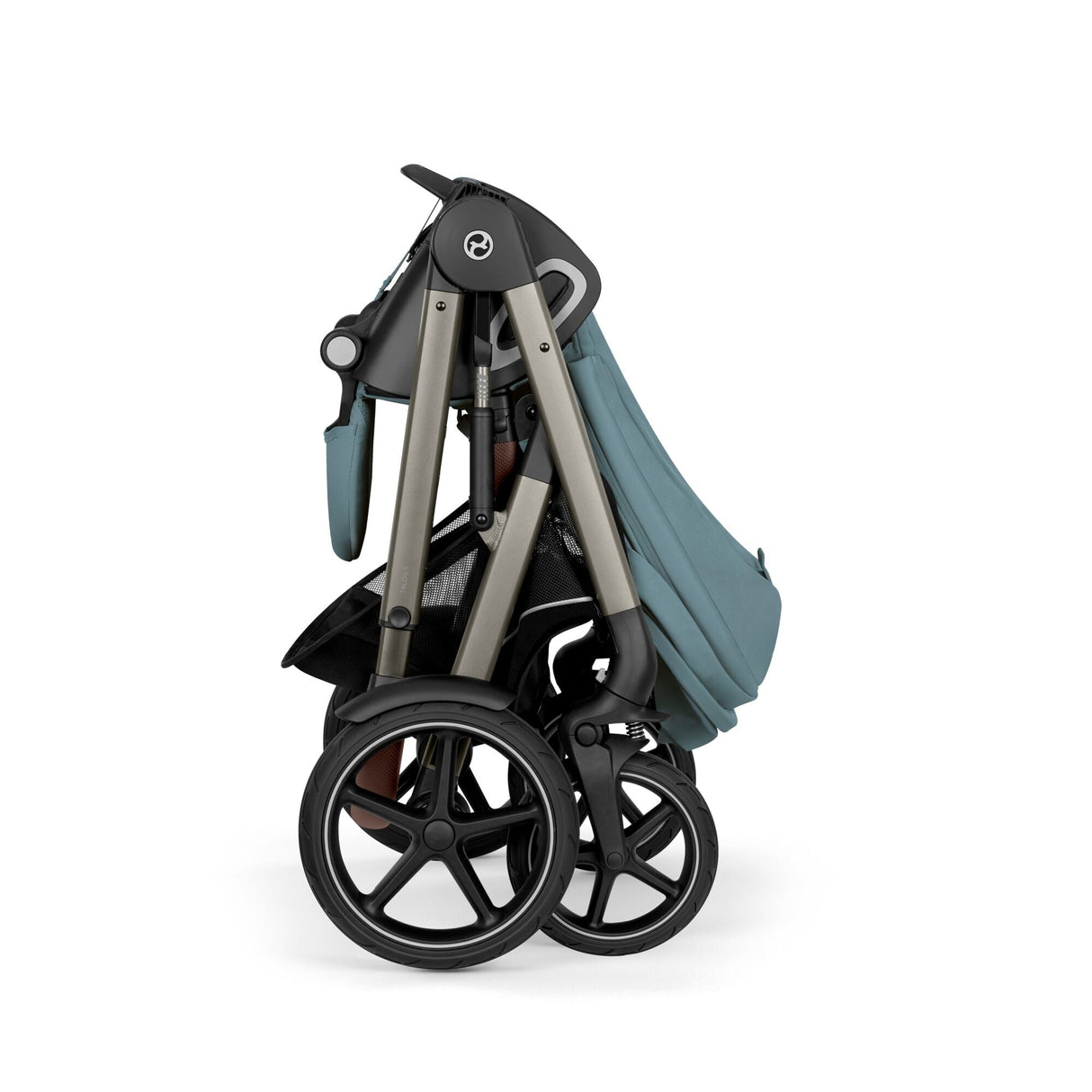 Cybex Talos S Lux Newborn Nest Travel System with Cloud G Car Seat & ISOFIX Base - Stormy Blue