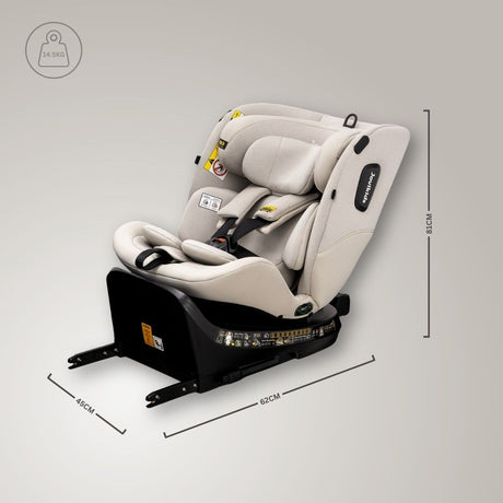 Jovikids Ranger 2 Rotating Car Seat - Milkstone