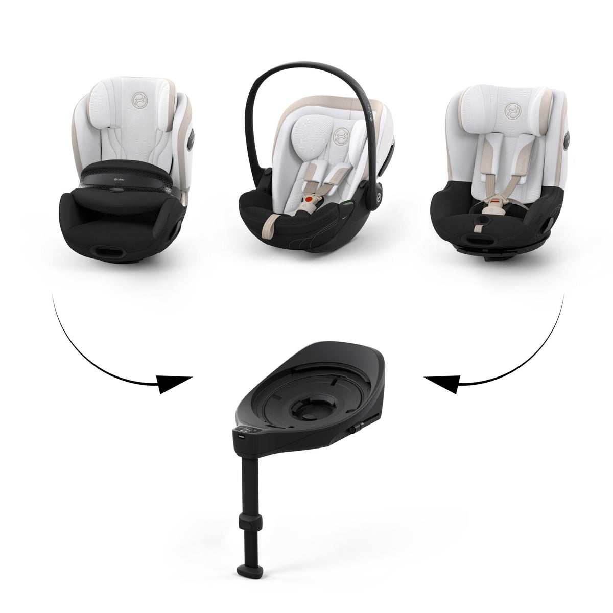Cybex Sirona S i-Size 360° Car Seat - STYLE Off White