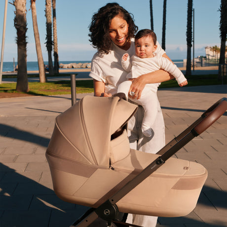 Cybex Balios 2026 with Foldable Carrycot Accessory Bundle - Moon Black