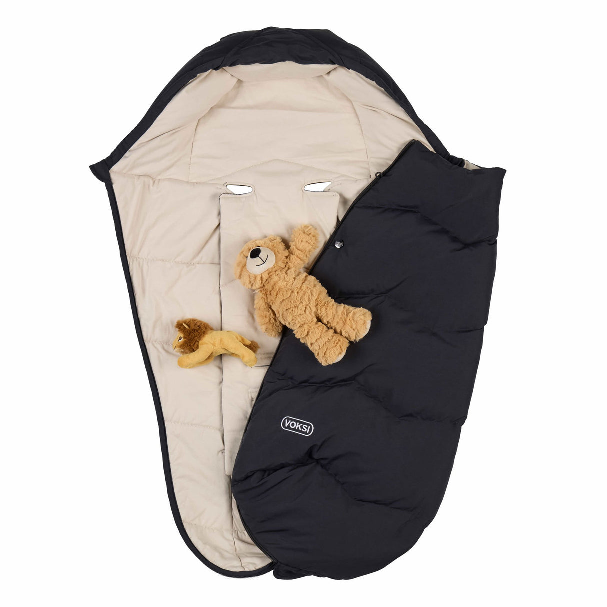 Voksi Explorer All Seasons Universal Pushchair Footmuff - Black