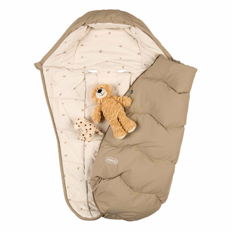 Voksi Explorer All Seasons Universal Pushchair Footmuff - Dark Sand Clover