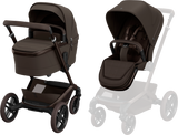 Maxi Cosi Fame 2026 Premium Family XL Travel System with Pebble Slide Pro, Pearl XL & Slide Pro Base - Espresso Brown
