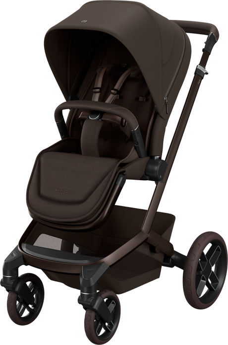 Maxi Cosi Fame 2026 Ultimate Travel System With Coral Slide Pro & Slide Pro Base - Espresso Brown