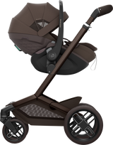 Maxi Cosi Fame 2026 Premium Family XL Travel System with Pebble Slide Pro, Pearl XL & Slide Pro Base - Espresso Brown