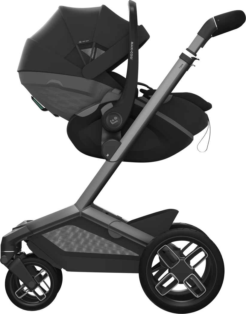 Maxi-Cosi Fame 2026 Premium Travel System with Pebble Slide Pro and Slide Pro Base - Onyx Black