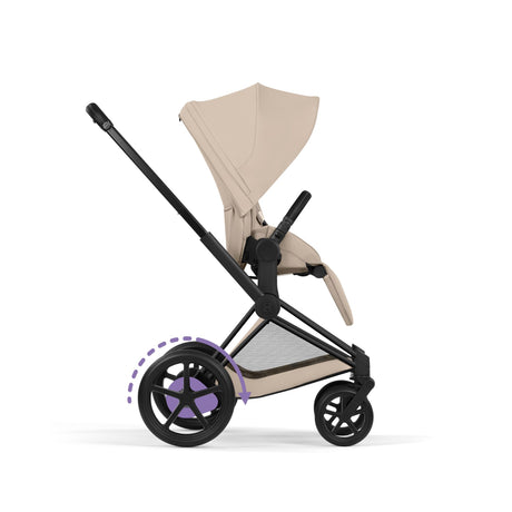 Cybex ePriam 2026 Ultimate Bundle with Cloud T & ISOIFX Base - Matt Black/Cozy Beige