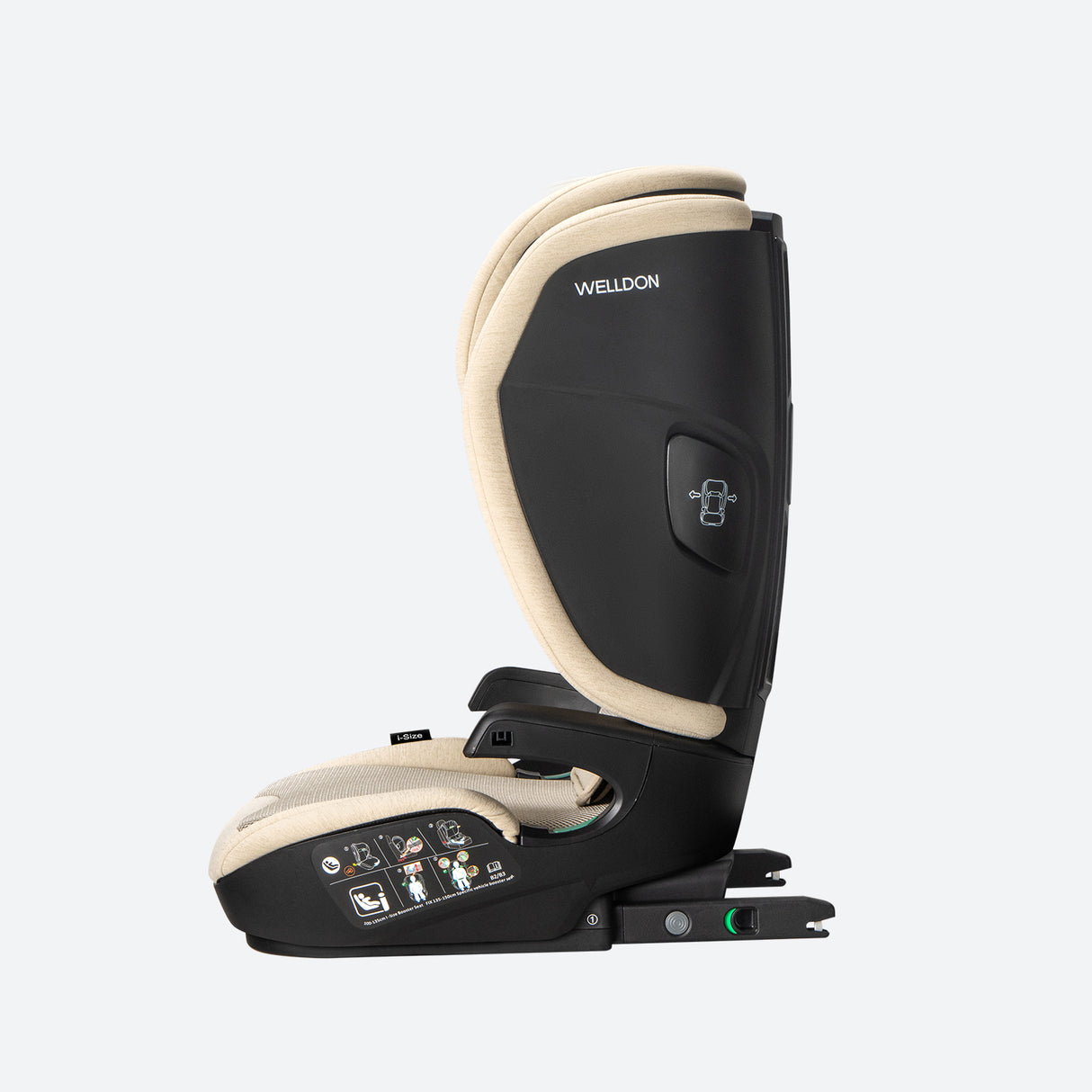 Welldon Cocoon Travel 2 High Back Booster - Sahara