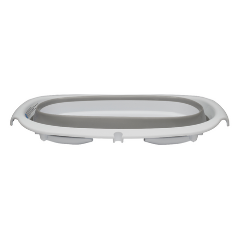 Vital Baby Foldable Compact Baby Bath - White & Grey