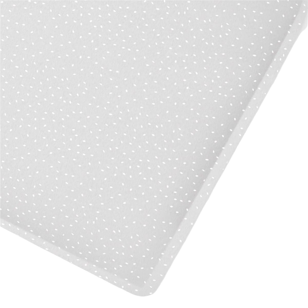 Organic Cot & Cot Bed Fitted Sheet Dove Rice