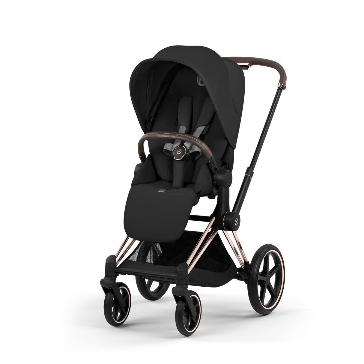 Cybex Priam 2026 Birth & Beyond Bundle with Cloud T, Sirona T & ISOFIX Base - Rose Gold / Sepia Black