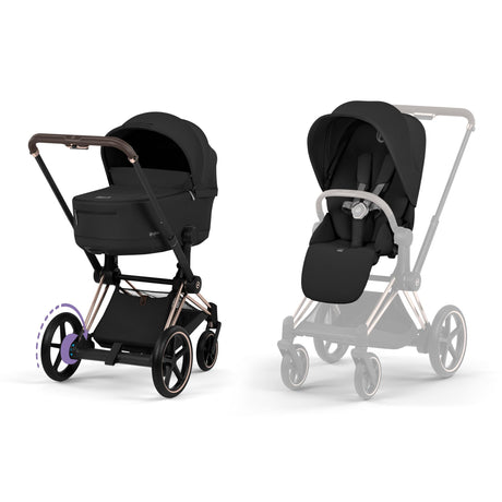 Cybex ePriam 2026 Ultimate Bundle with Cloud T & ISOIFX Base - Rose Gold/Sepia Black