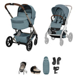 Cybex Balios 2026 Foldable Carrycot Accessory Bundle  - Stormy Blue