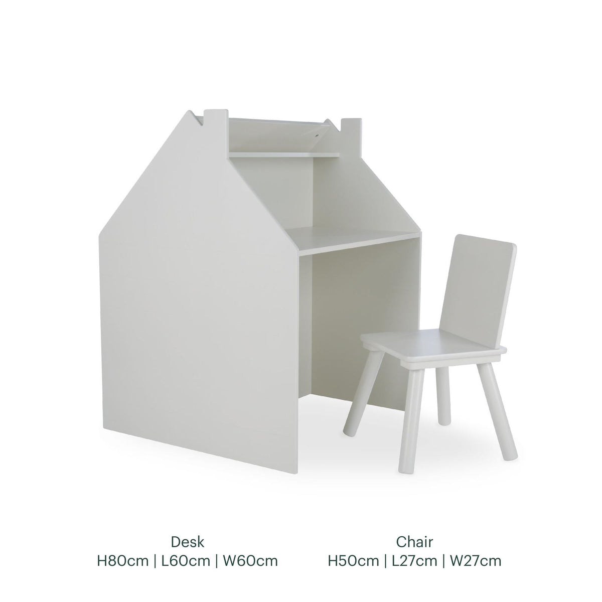 CuddleCo Storage Desk/Easel & Chair - House