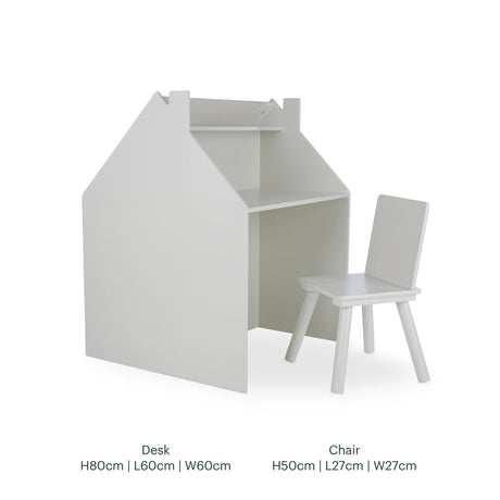 CuddleCo Storage Desk/Easel & Chair - House