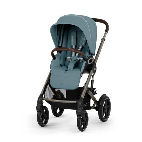 Cybex Talos S Lux Newborn Nest Travel System with Cloud G Car Seat & ISOFIX Base - Stormy Blue