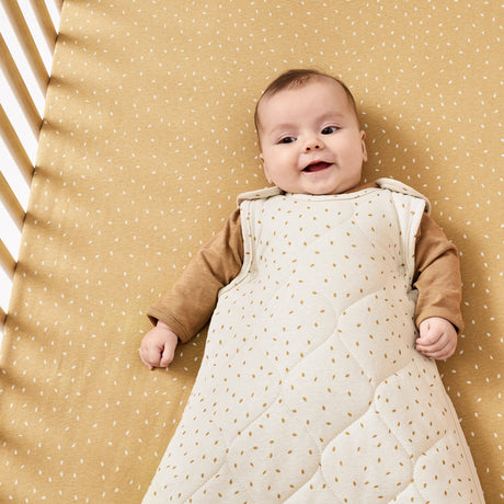 Little Green Sheep Organic Baby Sleeping Bag | 2.5 Tog | 0-6 Months - Linen Rice