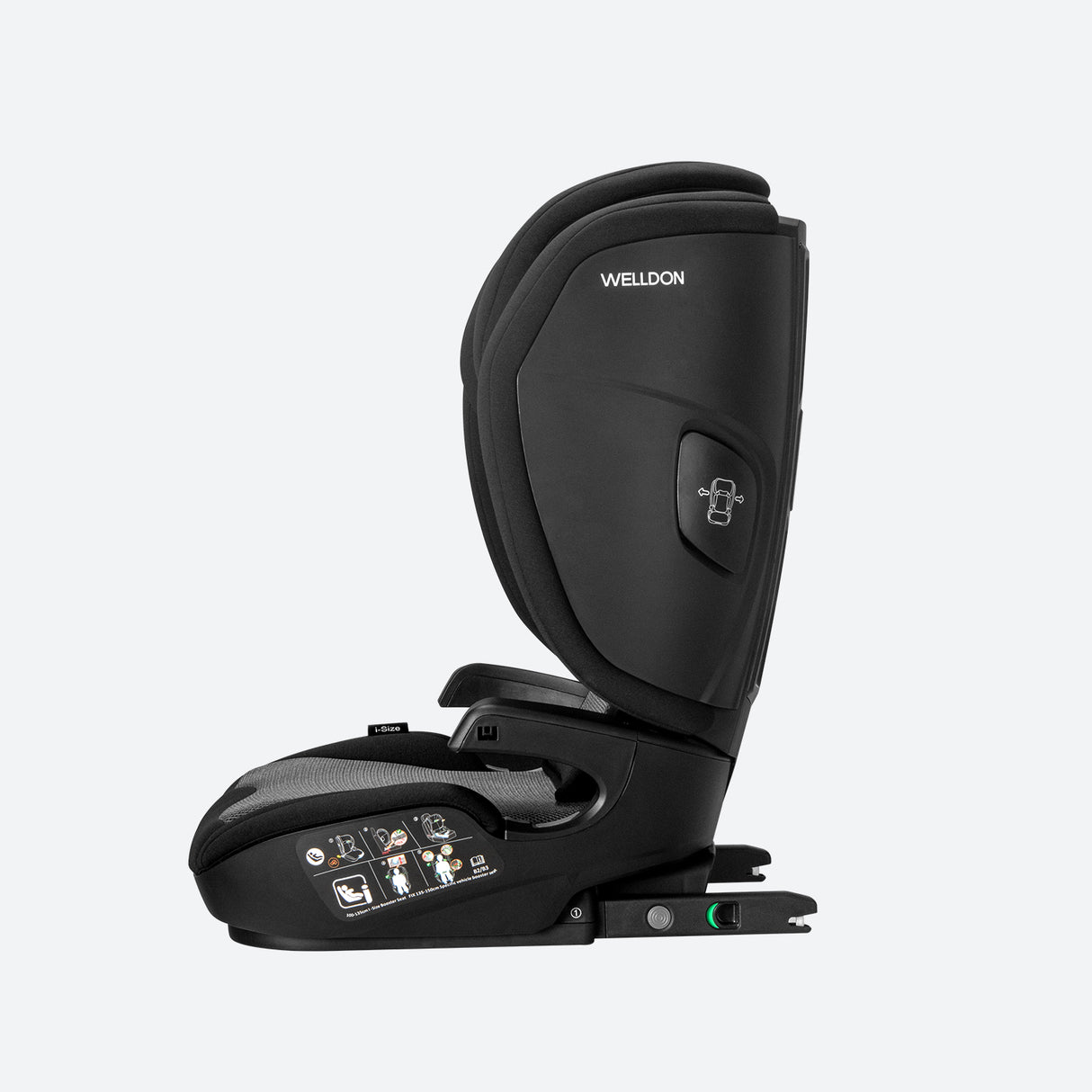 Welldon Cocoon Travel 2 High Back Booster - Ebony