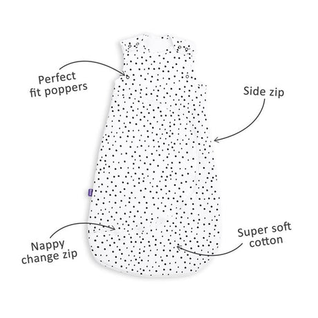 SnuzPouch Winter Sleeping Bag | 2.5 Tog | 0-6 Months  – Mono Spots