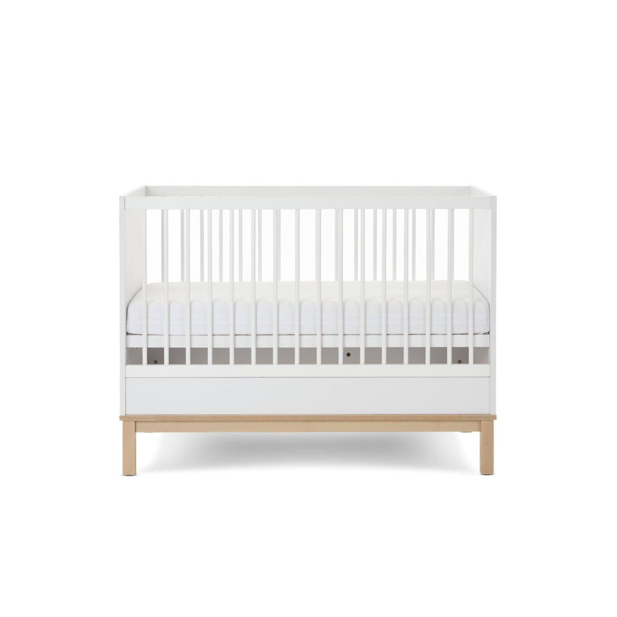 Obaby Astrid Mini 3 Piece Nursery Furniture Set with Mini Cot Bed & Dresser - White