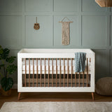 Obaby Maya Cot Bed - White with Natural