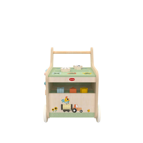 Tiny Love Farmers Funday Push & Play Wooden Walk Behind