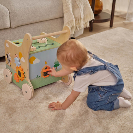 Tiny Love Farmers Funday Push & Play Wooden Walk Behind
