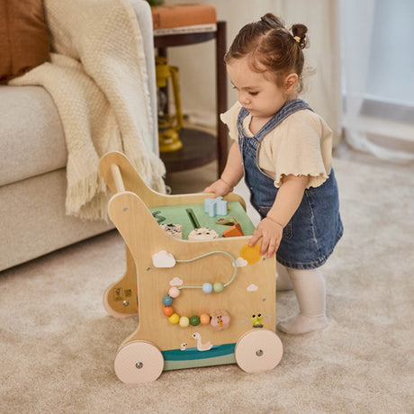 Tiny Love Farmers Funday Push & Play Wooden Walk Behind