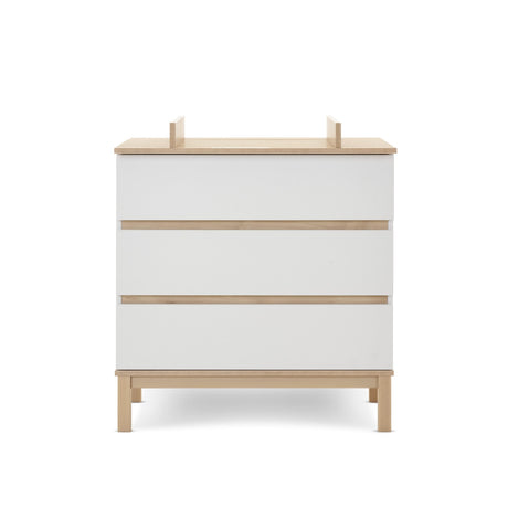 Obaby Astrid Mini 3 Piece Nursery Furniture Set with Mini Cot Bed & Dresser - White