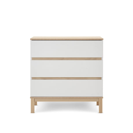 Obaby Astrid Mini 3 Piece Nursery Furniture Set with Mini Cot Bed & Dresser - White
