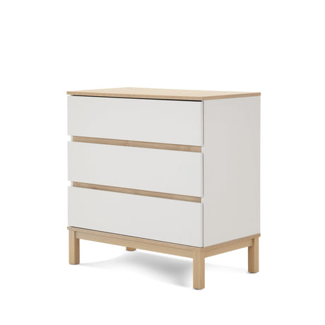 Obaby Astrid Mini 3 Piece Nursery Furniture Set with Mini Cot Bed & Dresser - White