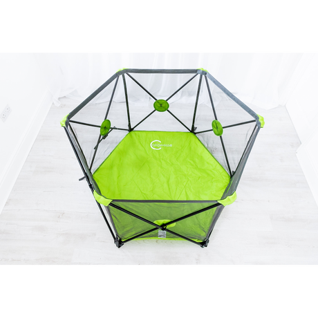 Callowesse Pop Up and Play Playpen with Securing Lock and Cushioned Guards