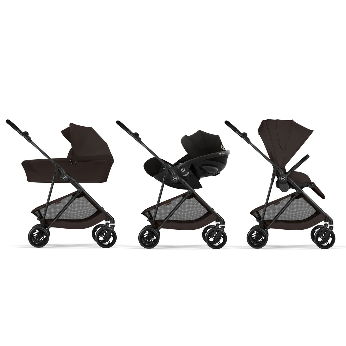 Cybex Melio Carbon Stroller - Chocolate Brown
