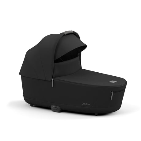 Cybex Priam Travel System with Accessories, Cloud T Car Seat & ISOFIX Base - Sepia Black / Matt Black Frame