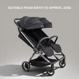 Jovikids Ayla Double Pushchair - Urban Black