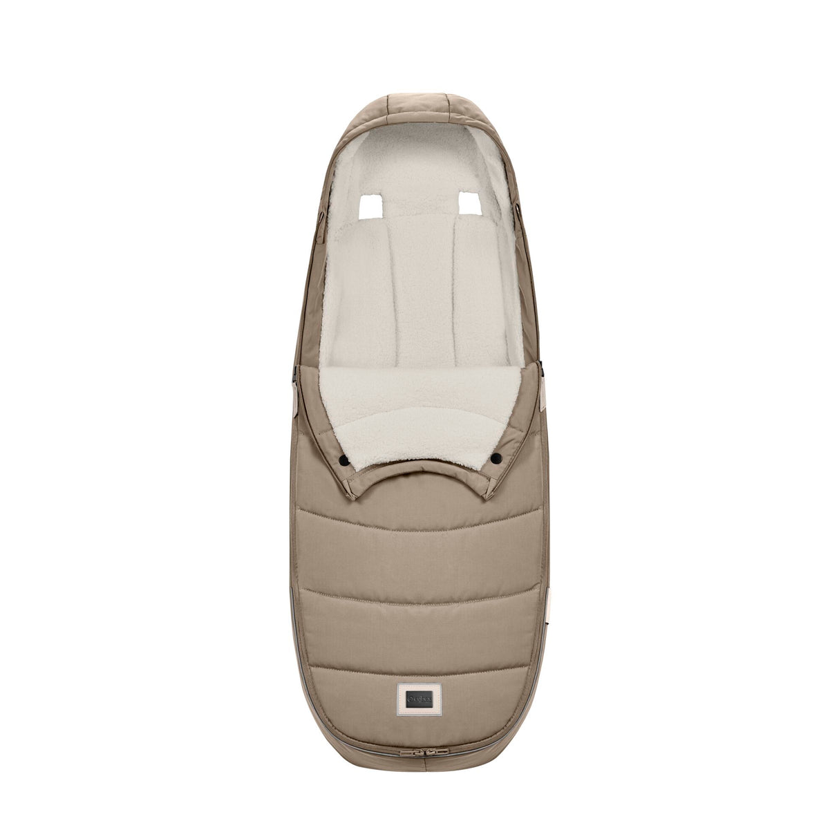 Cybex Priam Travel System with Accessories, Cloud T Car Seat & ISOFIX Base - Cozy Beige / Chrome Black Frame