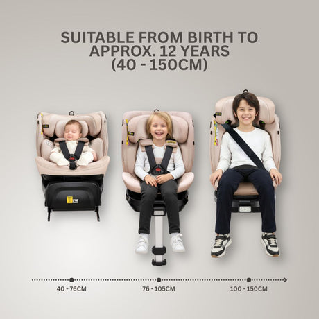 Jovikids Ranger 2 Rotating Car Seat - Rosewood