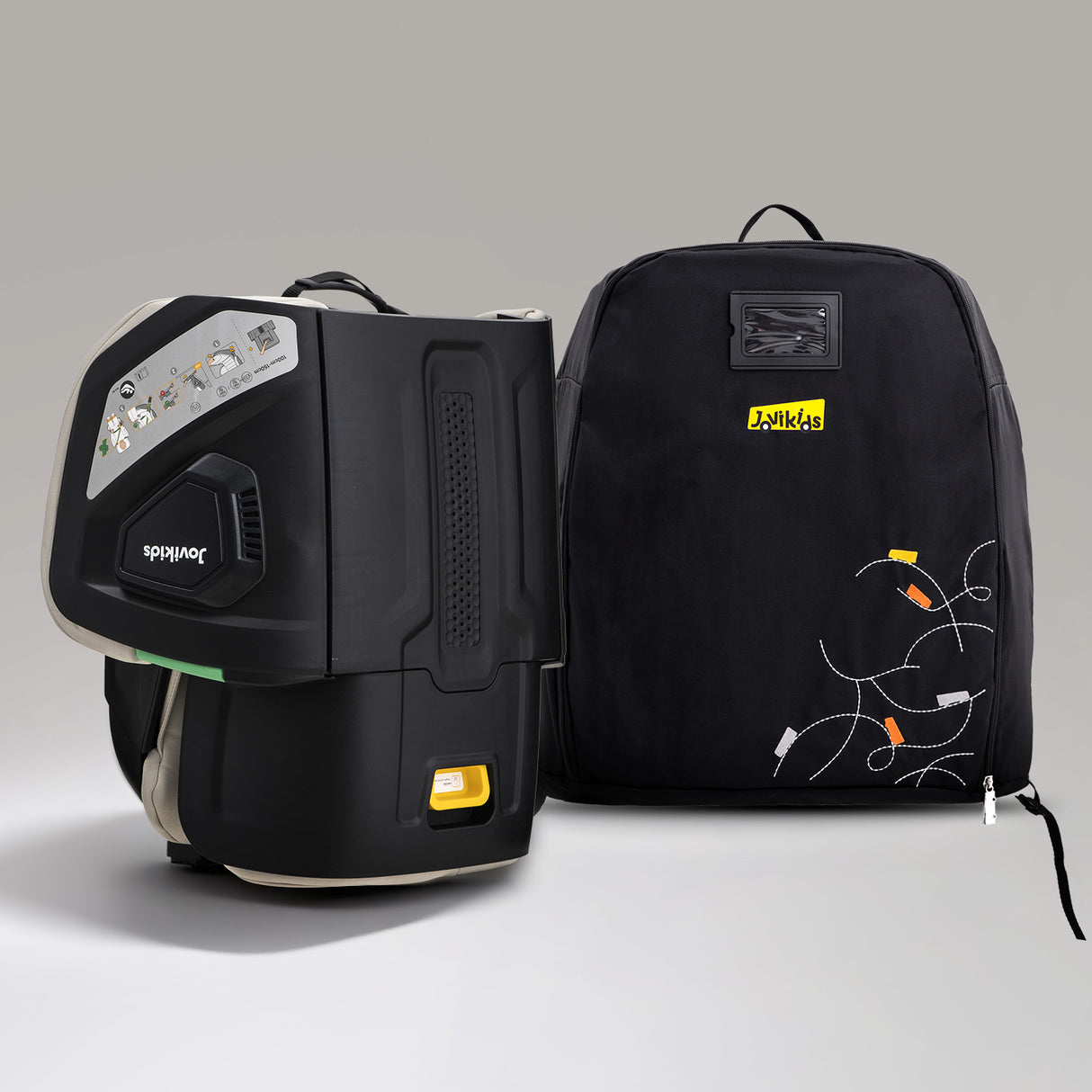 Jovikids Rober+ Folding High Back Booster - Milkstone