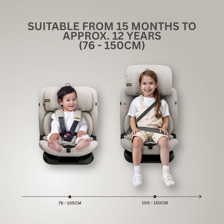 Jovikids Cici TT Car Seat - Milkstone