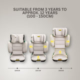 Jovikids Rober+ Folding High Back Booster - Milkstone
