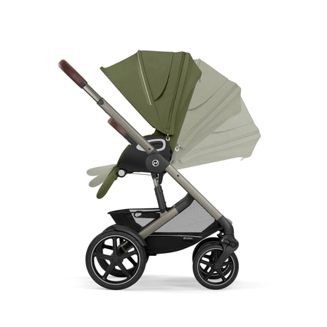 Cybex Talos S Lux Newborn Nest Travel System with Cloud T Car Seat & ISOFIX Base - Moss Green
