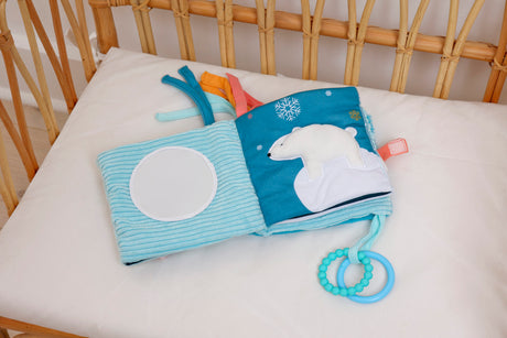 Little Big Friends Children's Plush Soft Activity Sensory Book - Ocean