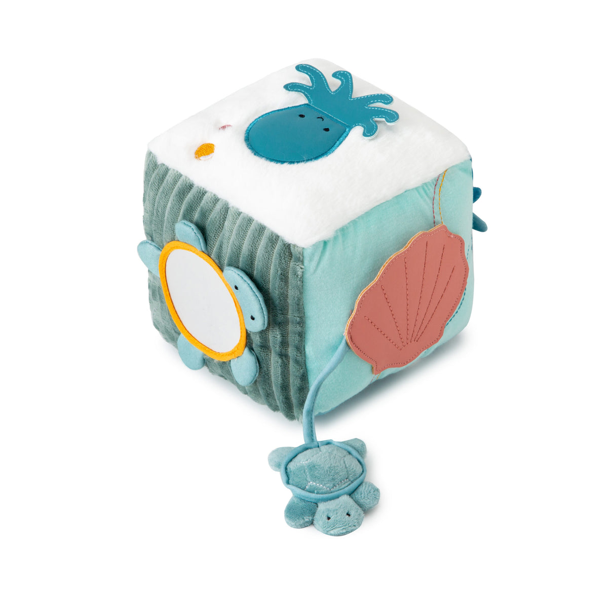Little Big Friends Children's Plush Activity Sensory Cube – Ocean Toy ...