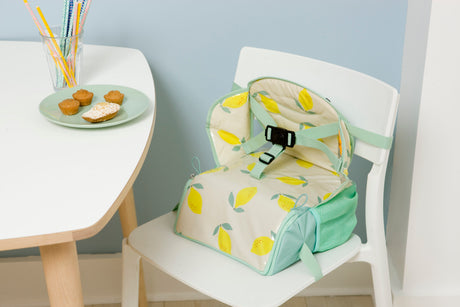 Baby to Love Travel Up Backpack Chair & Booster Seat - Happy Lemon